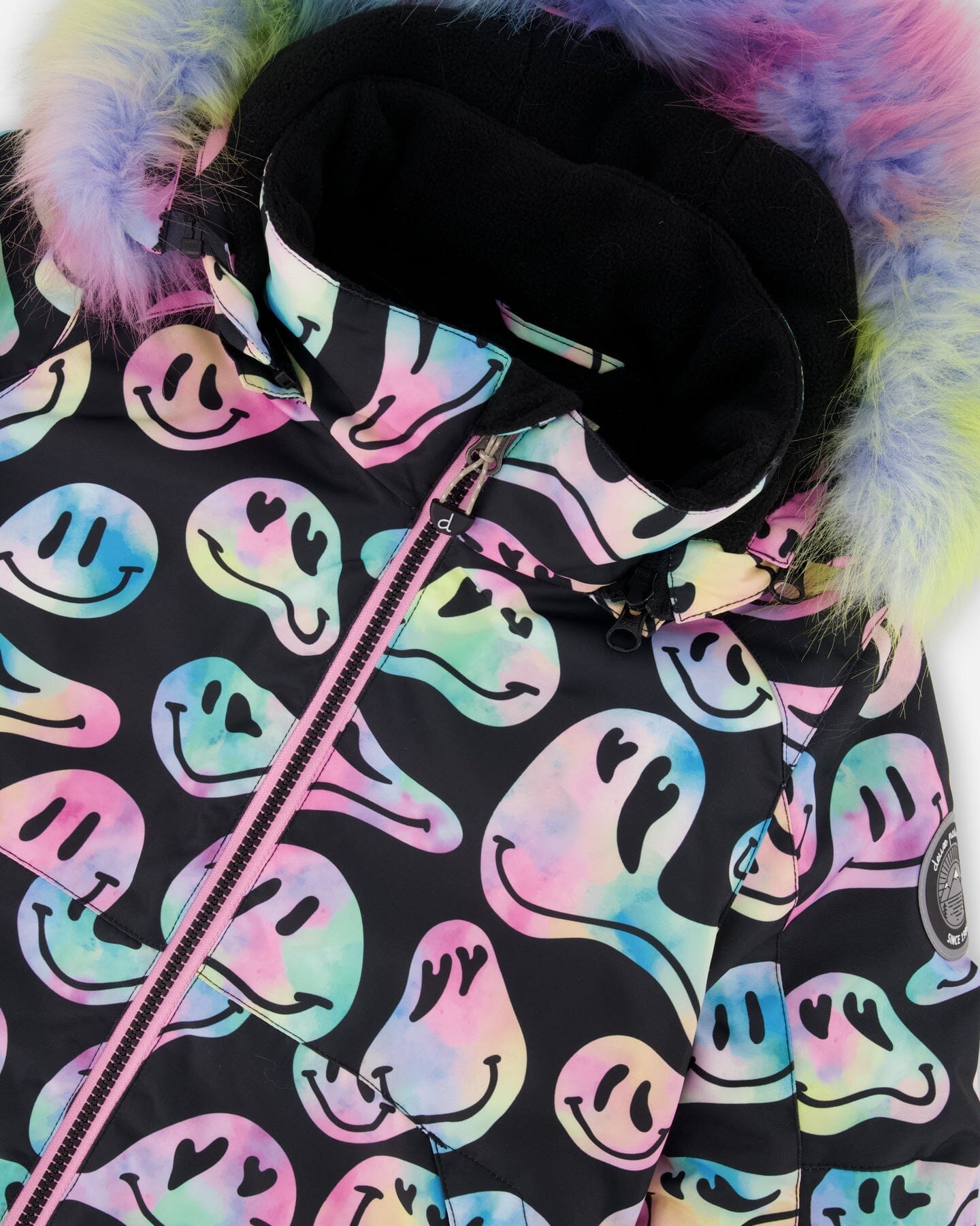 Two-Piece Play Snowsuit With Printed Jacket Pink Deux par Deux