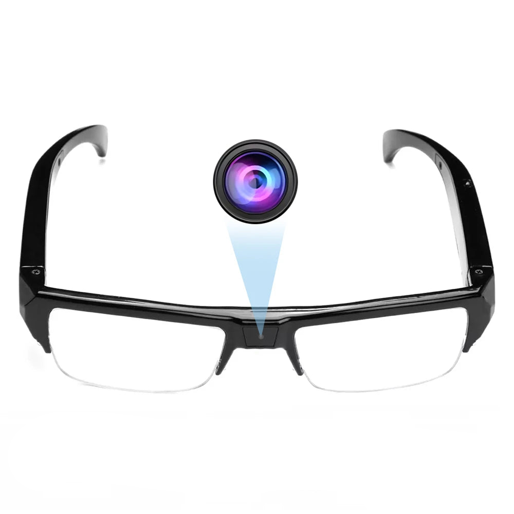 1080P HD Mini Camera Glasses Wearable DVR Video Recorder Black OBA