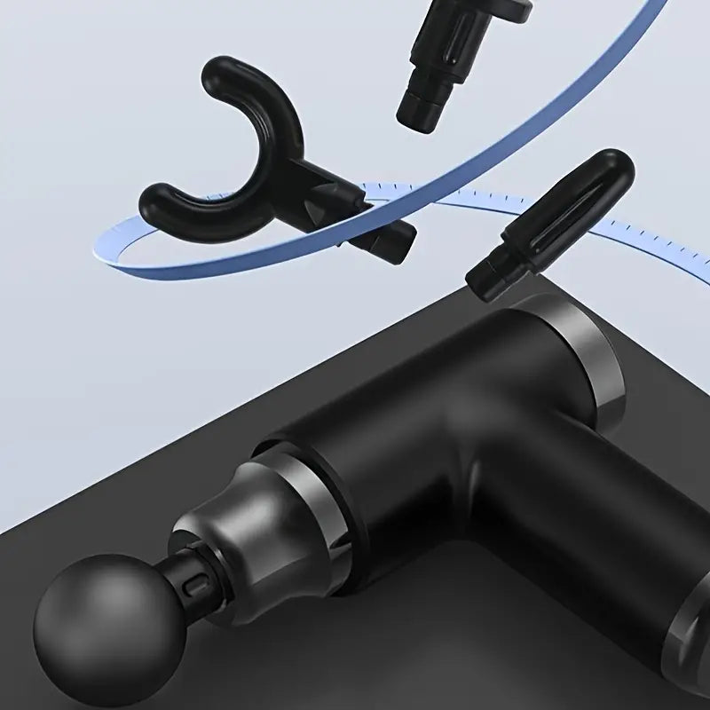 1pc Portable Mini Massage Gun - Deep Tissue Muscle Massager (Black) TM