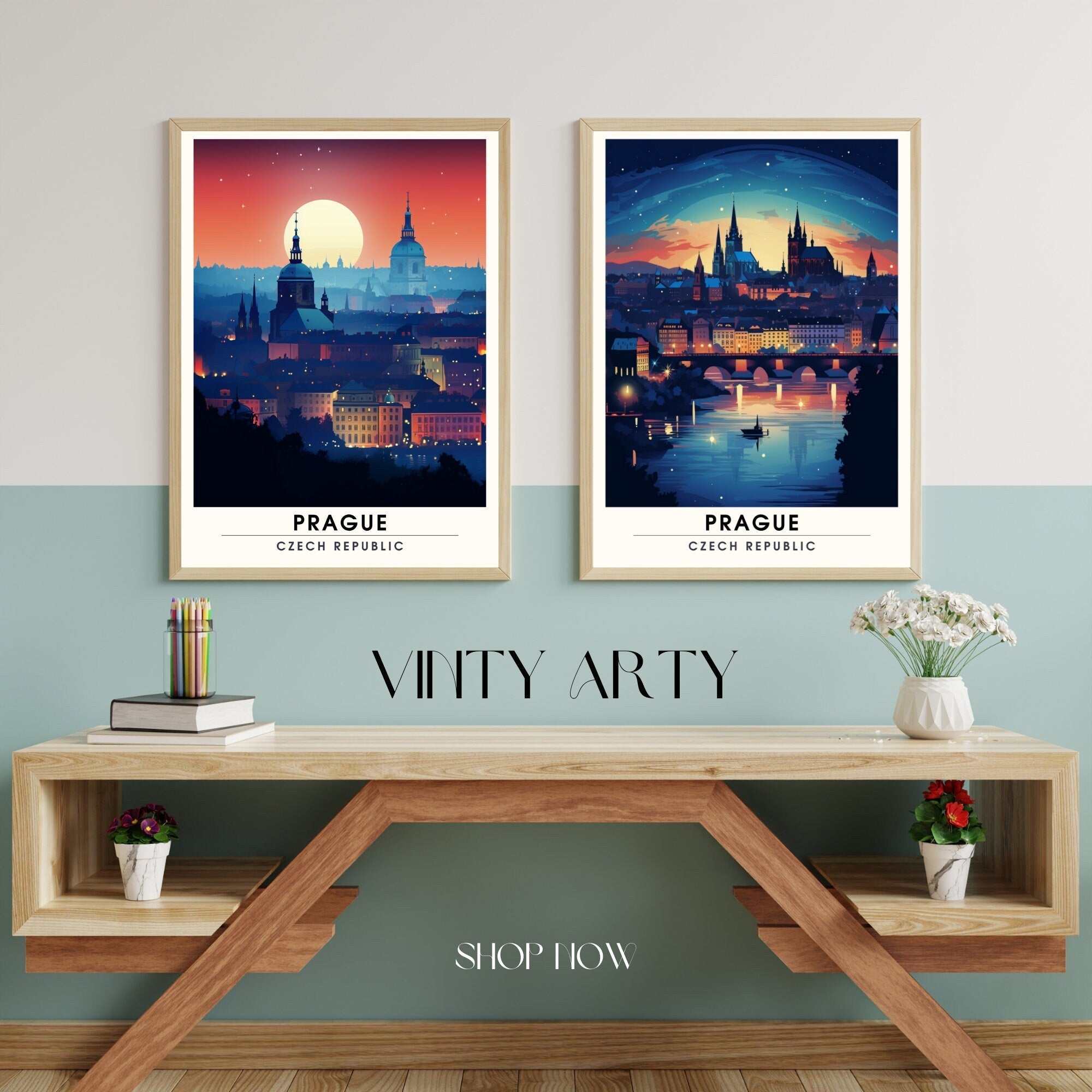 Impression Prague | Voyage Nocturne à Prague Ma boutique