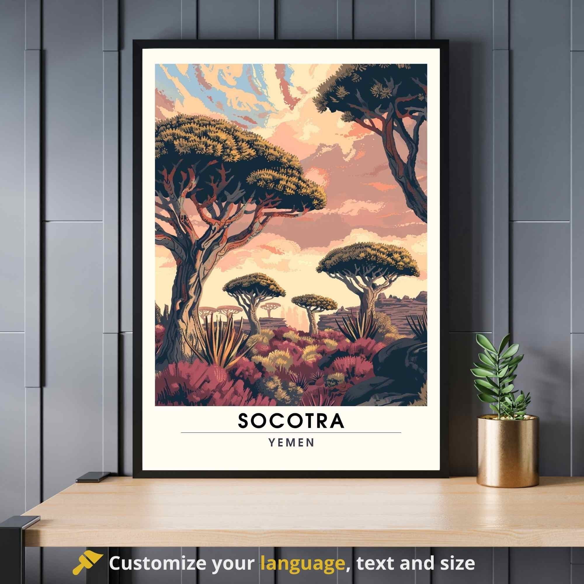 Impression Socotra - Affiche Socotra - Dragonnier de Socotra Ma boutique